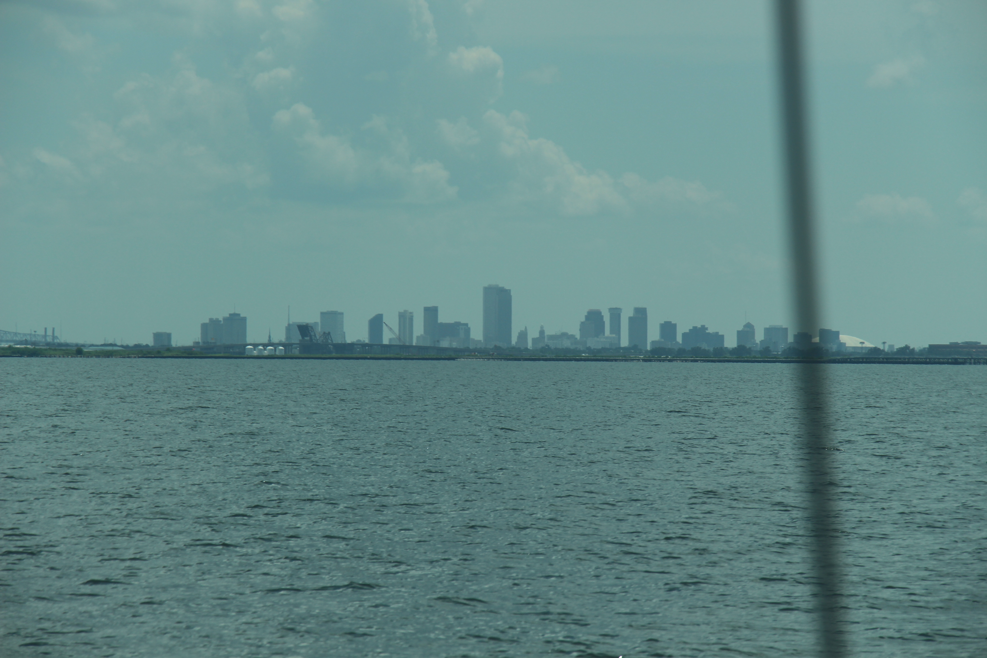 New Orleans skyline from Lake Pontchartrain